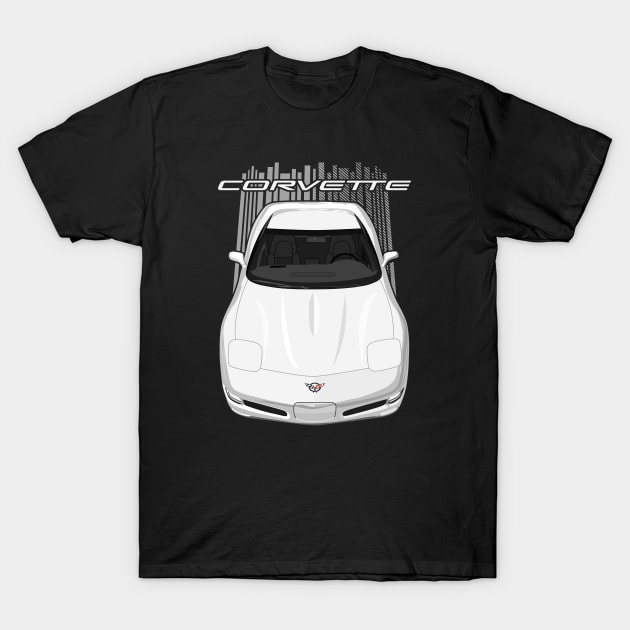 Corvette C5-white T-Shirt by V8social